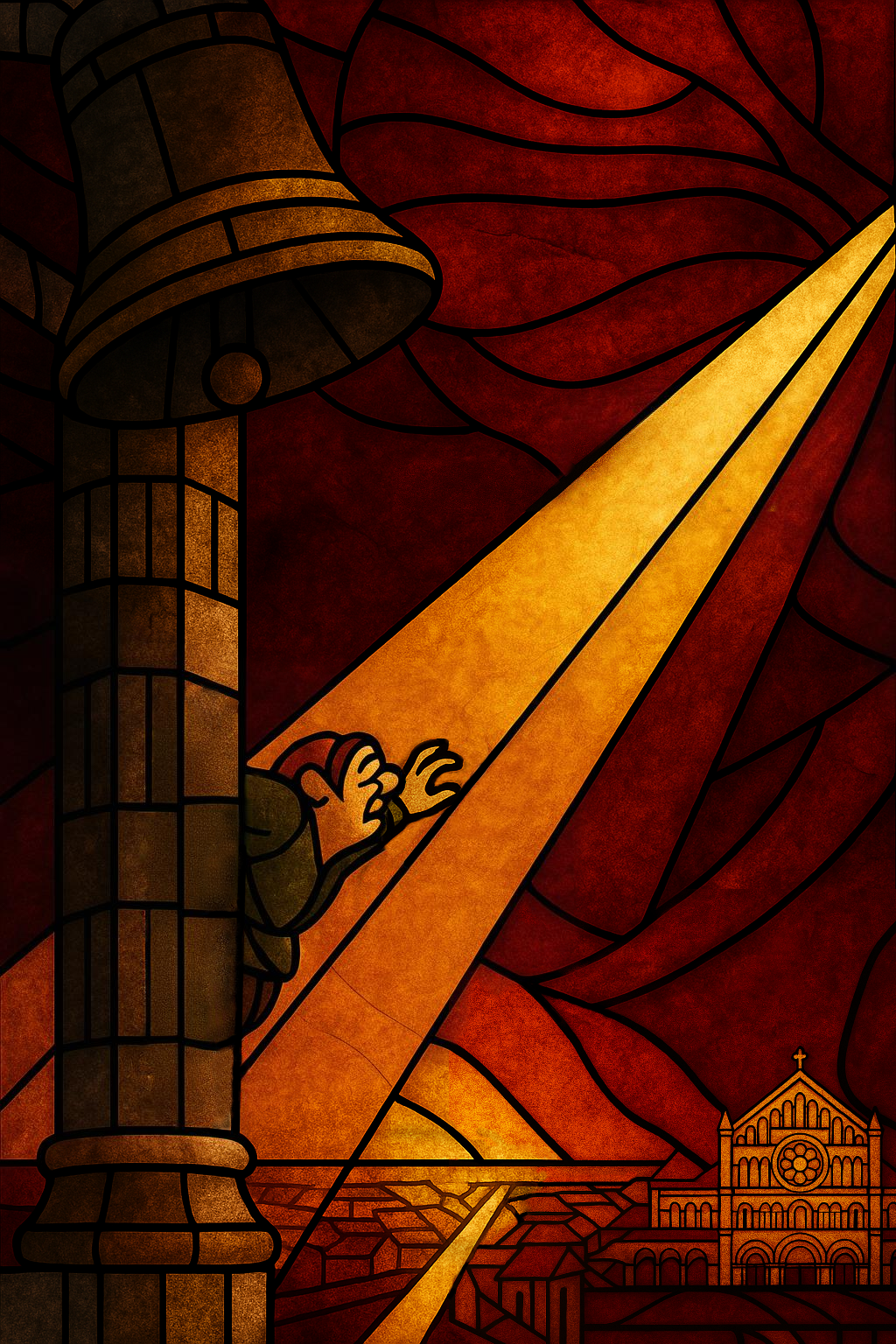 The Hunchback of Notre Dame Stained Glass Art